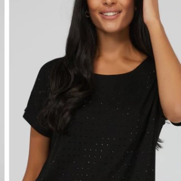 Sparkle Bundle Size 8 Studded Stiletto Pumps & Small Sequin Top NWT - Picture 9 of 9